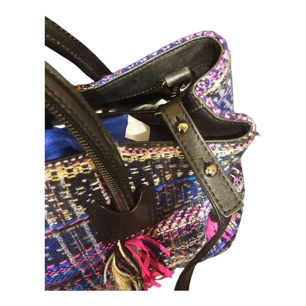 MILLY Tweed‎ Logan Tote Handbag - Picture 6 of 9